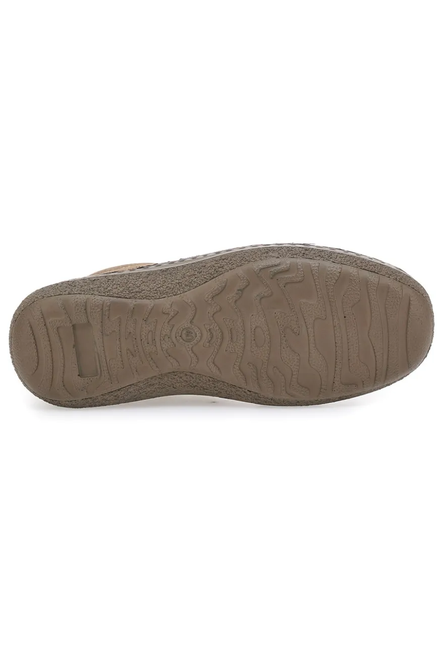 Stringate Taupe In Pelle Nabuk Cucite a Mano JOHES LAND 2725