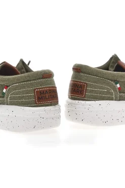 Stringate Verde In Tela Marina Militare MM1701
