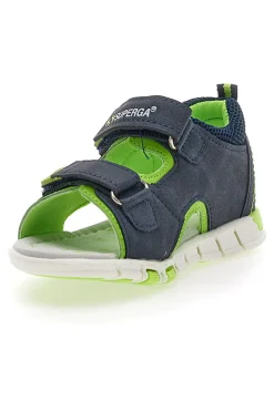 Superga Blaue und grüne First Steps Sandalen 83507