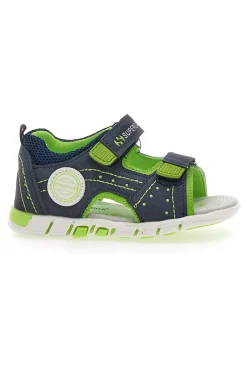 Superga Blaue und grüne First Steps Sandalen 83507
