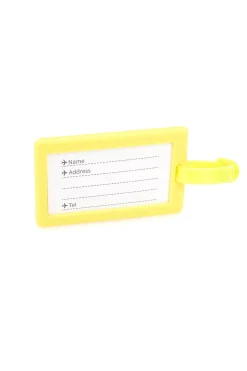 Tag Giallo per Valigia "More Organized Than My Owner" NAMETAG 2