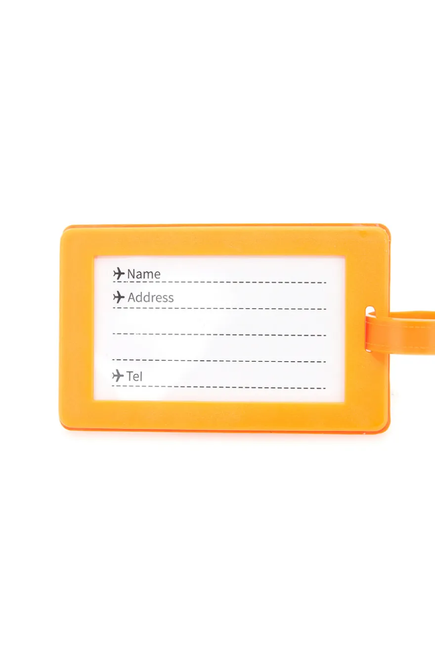 Tag per Valigia Arancione "Contenuto Altamente Deludente " NAMETAG 6