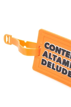 Tag per Valigia Arancione "Contenuto Altamente Deludente " NAMETAG 6