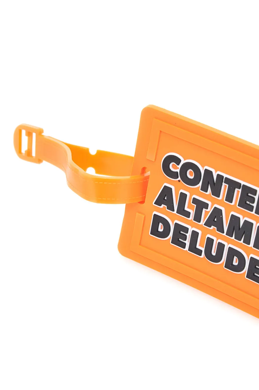 Tag per Valigia Arancione "Contenuto Altamente Deludente " NAMETAG 6