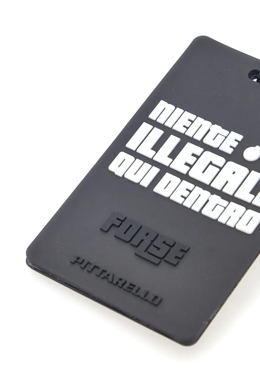 Tag per Valigia Nero "Niente di Illegale qui Dentro" NAMETAG 7