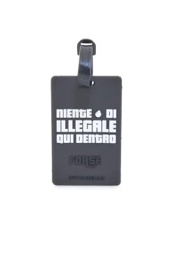 Tag per Valigia Nero "Niente di Illegale qui Dentro" NAMETAG 7