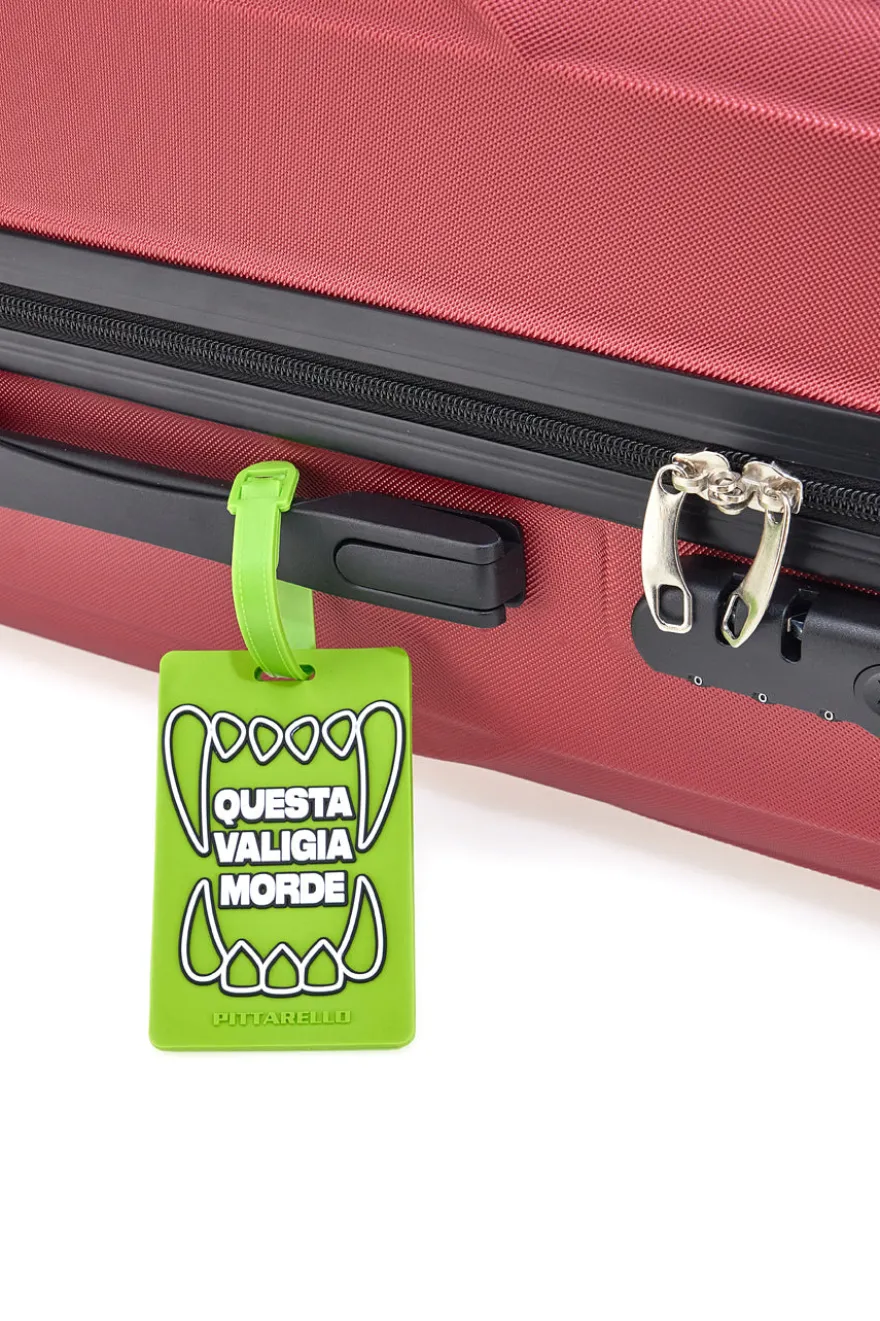 Tag per Valigia Verde "Questa Valigia Morde" NAMETAG 3
