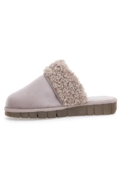 Taupefarbene Beego-Hausschuhe 7522