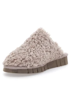 Teddy Taupe Beego Hausschuhe 7525