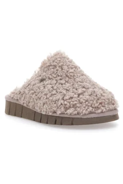Teddy Taupe Beego Hausschuhe 7525