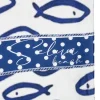Telo mare blu con stampa Selun beach 261025