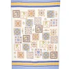 Telo Mare in Cotone Bianco e Blu B-Sand 005