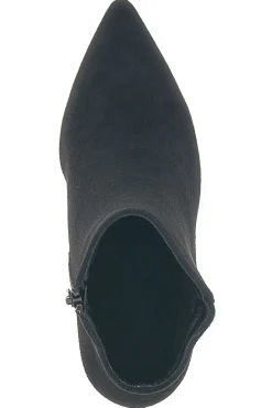 The First P625 – Stiefeletten aus schwarzem Wildleder mit Stilettoabsatz