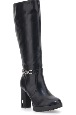 THE FIRST 6Y20866Y862G Schwarze Stiefel mit hohem Absatz