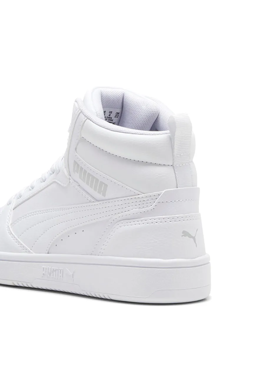 Total weiße Rebound V6 Mid Puma Jr High-Top-Sneaker