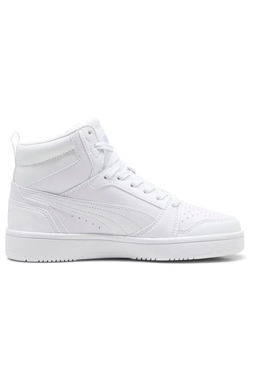 Total weiße Rebound V6 Mid Puma Jr High-Top-Sneaker