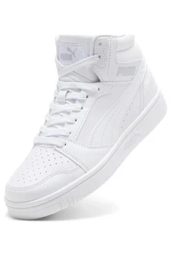 Total weiße Rebound V6 Mid Puma Jr High-Top-Sneaker