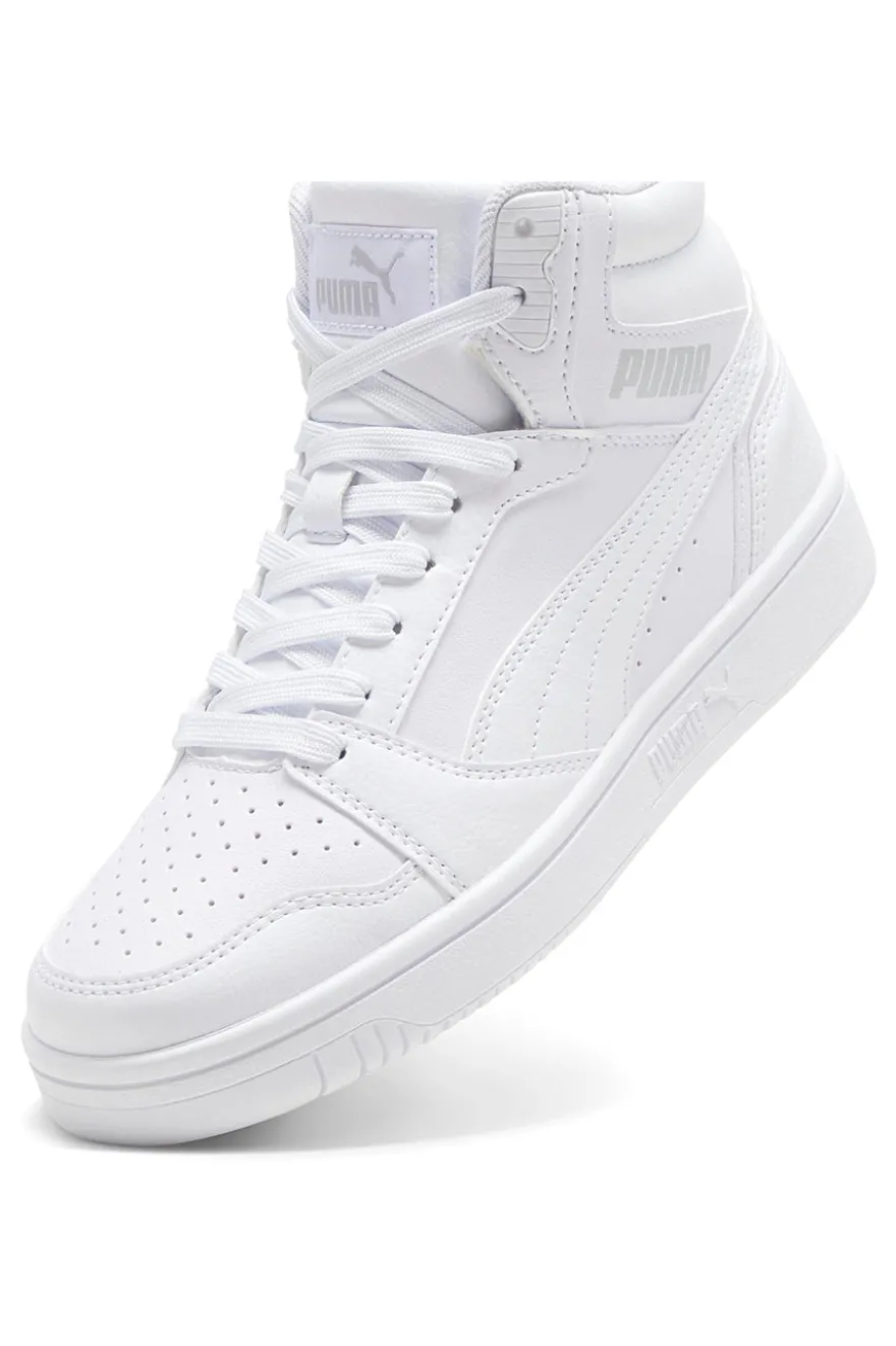 Total weiße Rebound V6 Mid Puma Jr High-Top-Sneaker