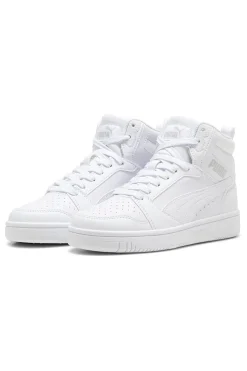 Total weiße Rebound V6 Mid Puma Jr High-Top-Sneaker