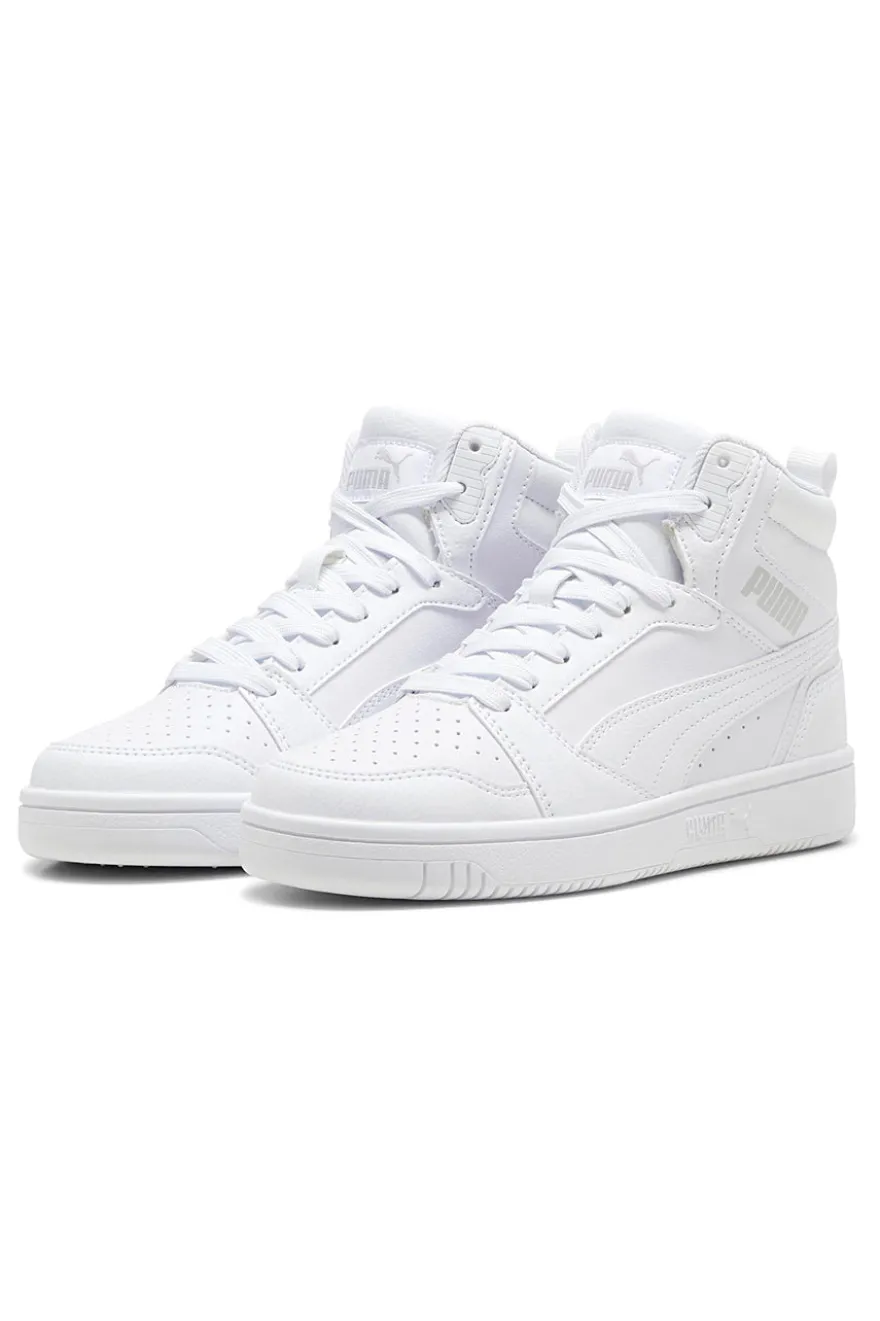Total weiße Rebound V6 Mid Puma Jr High-Top-Sneaker