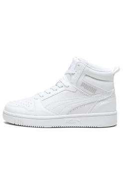 Total weiße Rebound V6 Mid Puma Jr High-Top-Sneaker