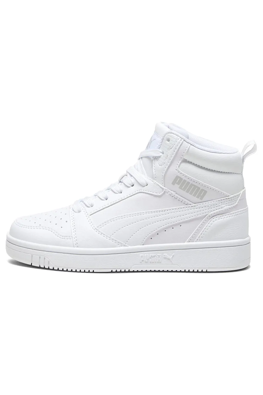 Total weiße Rebound V6 Mid Puma Jr High-Top-Sneaker