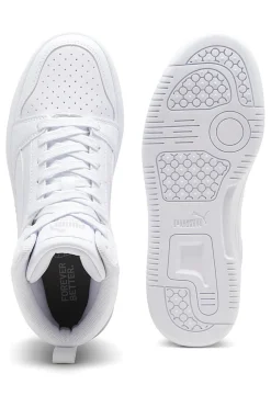 Total weiße Rebound V6 Mid Puma Jr High-Top-Sneaker