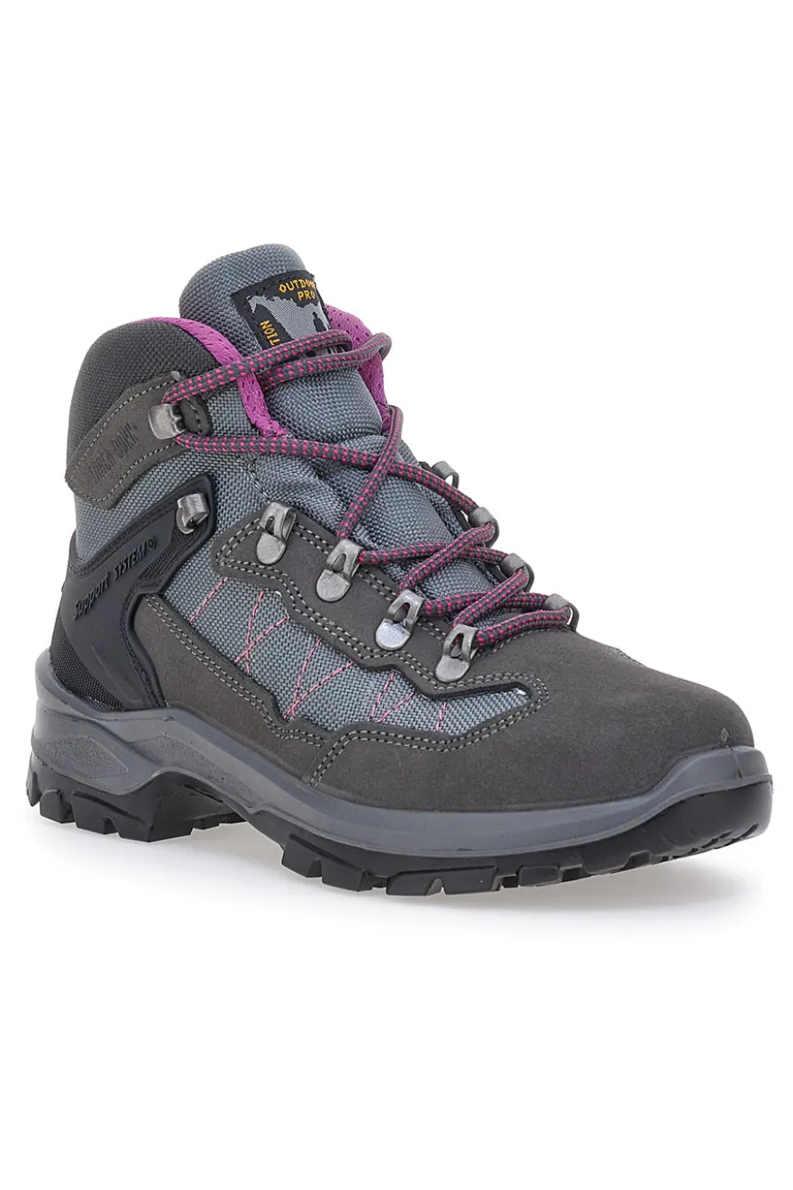 TRACK DOWN grauer Trekkingstiefel 14511S74