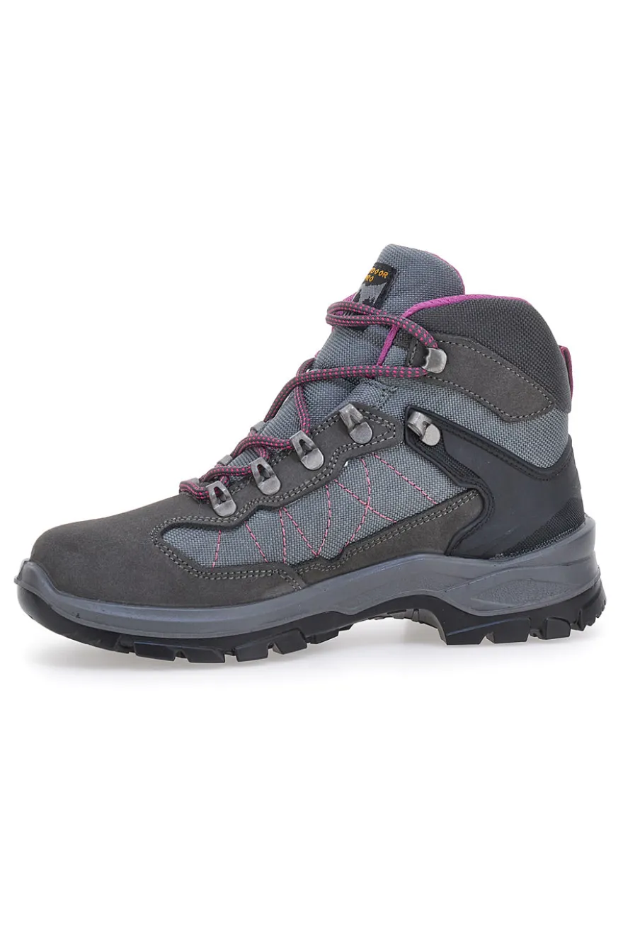 TRACK DOWN grauer Trekkingstiefel 14511S74