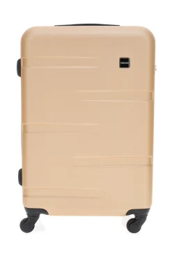Trolley beige dorato rigido 4 ruote Prima Riga PR143/G