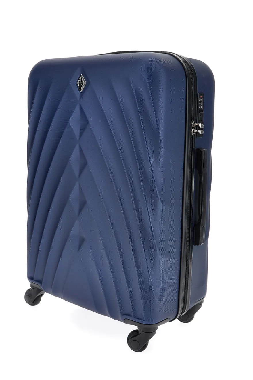 Trolley blu rigido grande 4 ruote 2T2L 155/G
