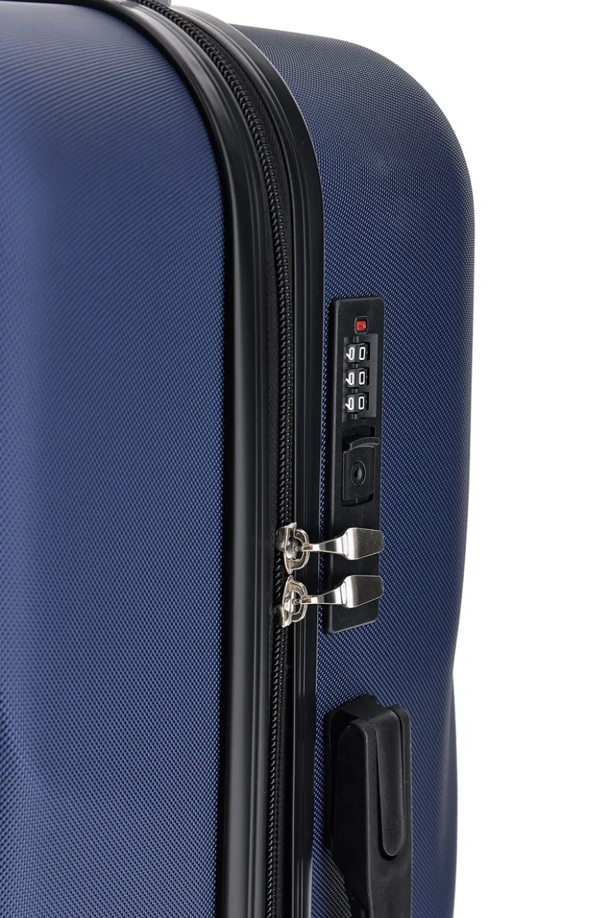 Trolley blu rigido grande 4 ruote 2T2L 155/G