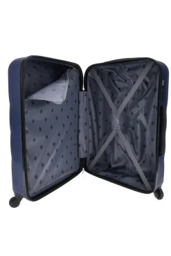 Trolley blu rigido medio 4 ruote 2T2L 155/M