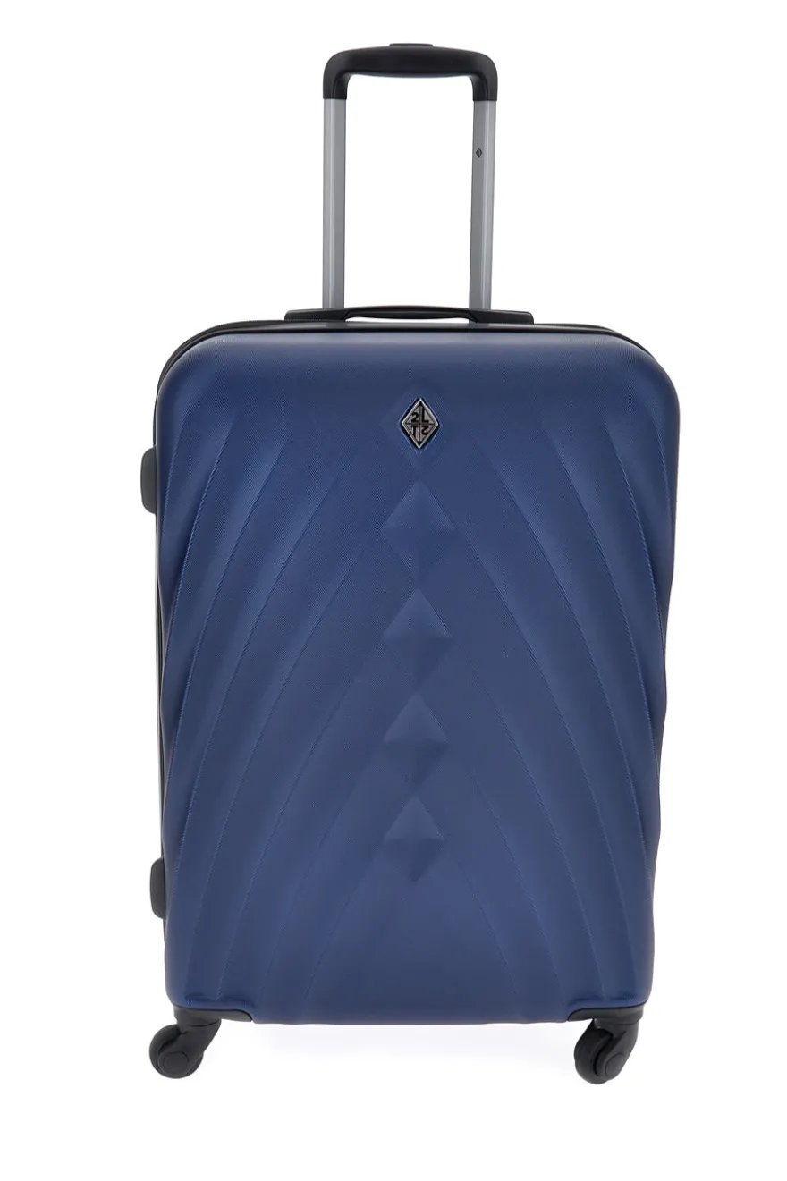 Trolley blu rigido piccolo 4 ruote 2T2L 155/P