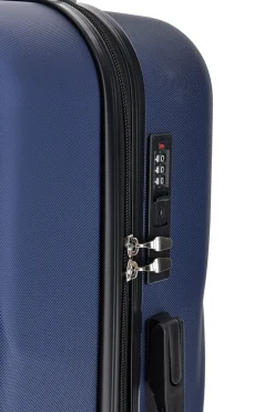 Trolley blu rigido piccolo 4 ruote 2T2L 155/P