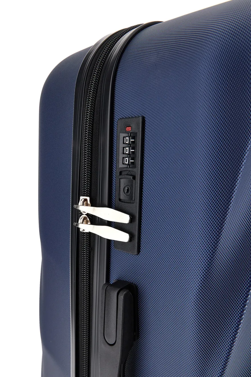 Trolley blu rigido piccolo 4 ruote 2T2L 155/P