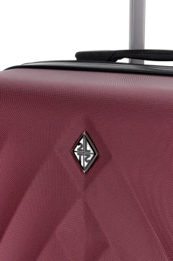 Trolley bordeaux rigido grande 4 ruote 2T2L 155/G