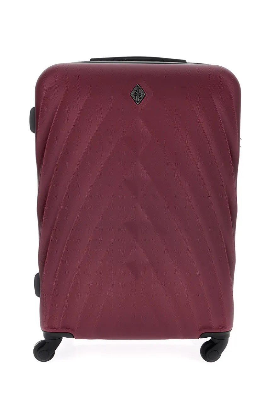 Trolley bordeaux rigido medio 4 ruote 2T2L 155/M