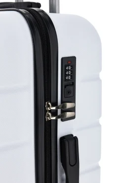 Trolley grande bianco rigido con 4 ruote 2T2L156/G
