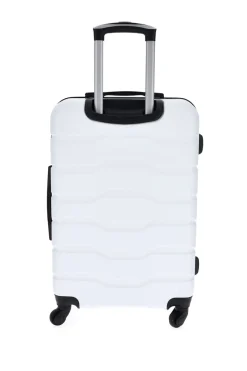 Trolley grande bianco rigido con 4 ruote 2T2L156/G