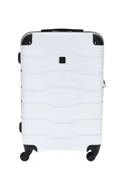 Trolley grande bianco rigido con 4 ruote 2T2L156/G