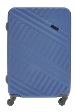 Trolley grande blu rigido con ruote piroettanti Prima Riga PR162/G