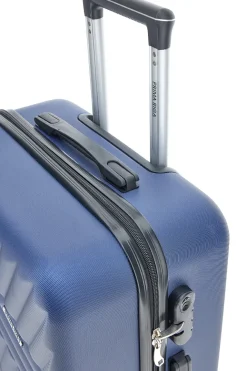 Trolley grande blu rigido con ruote piroettanti Prima Riga PR162/G