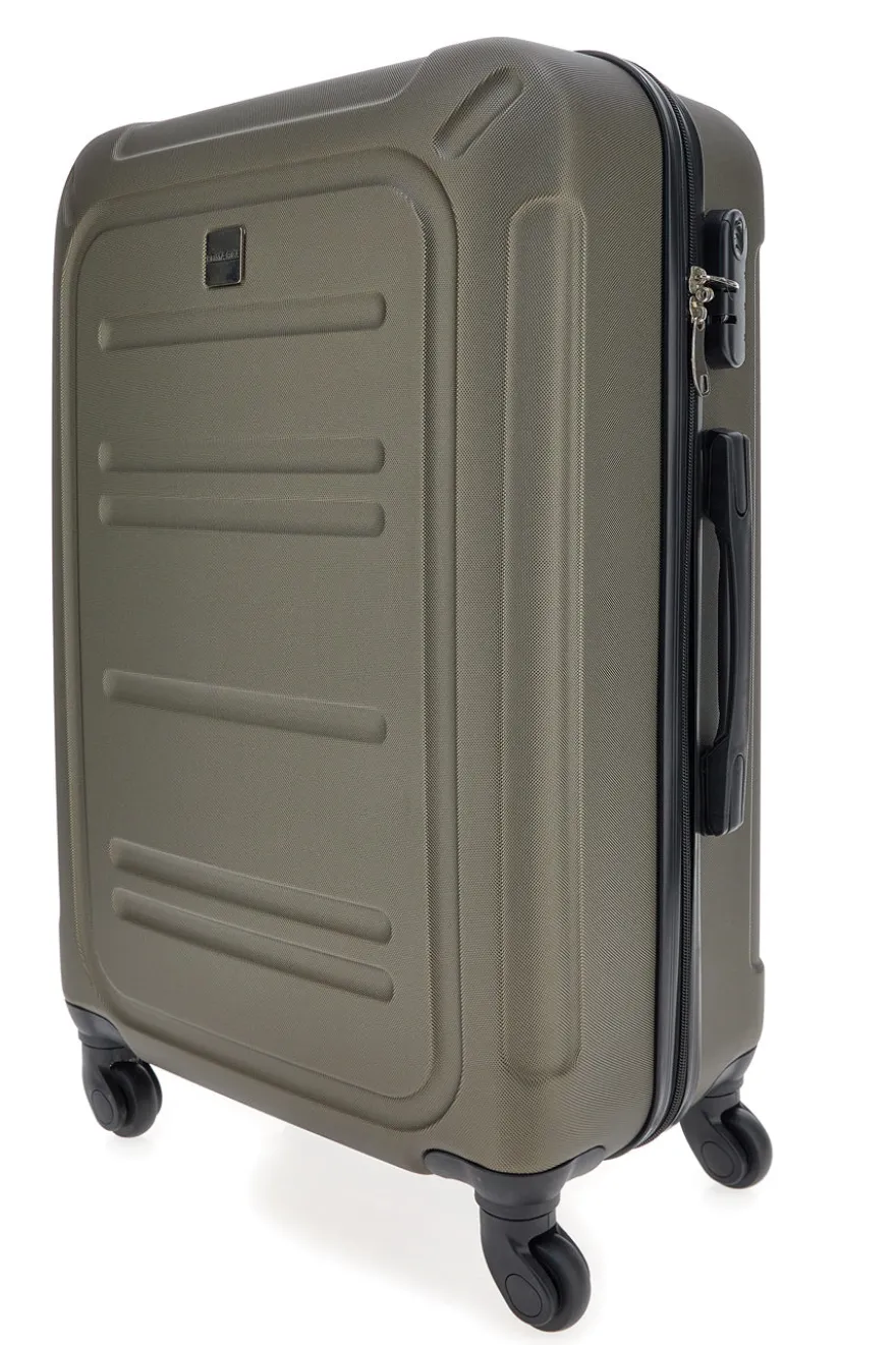 Trolley grande bronzo scuro rigido con ruote piroettanti Prima Riga PR161/G