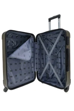 Trolley grande bronzo scuro rigido con ruote piroettanti Prima Riga PR161/G