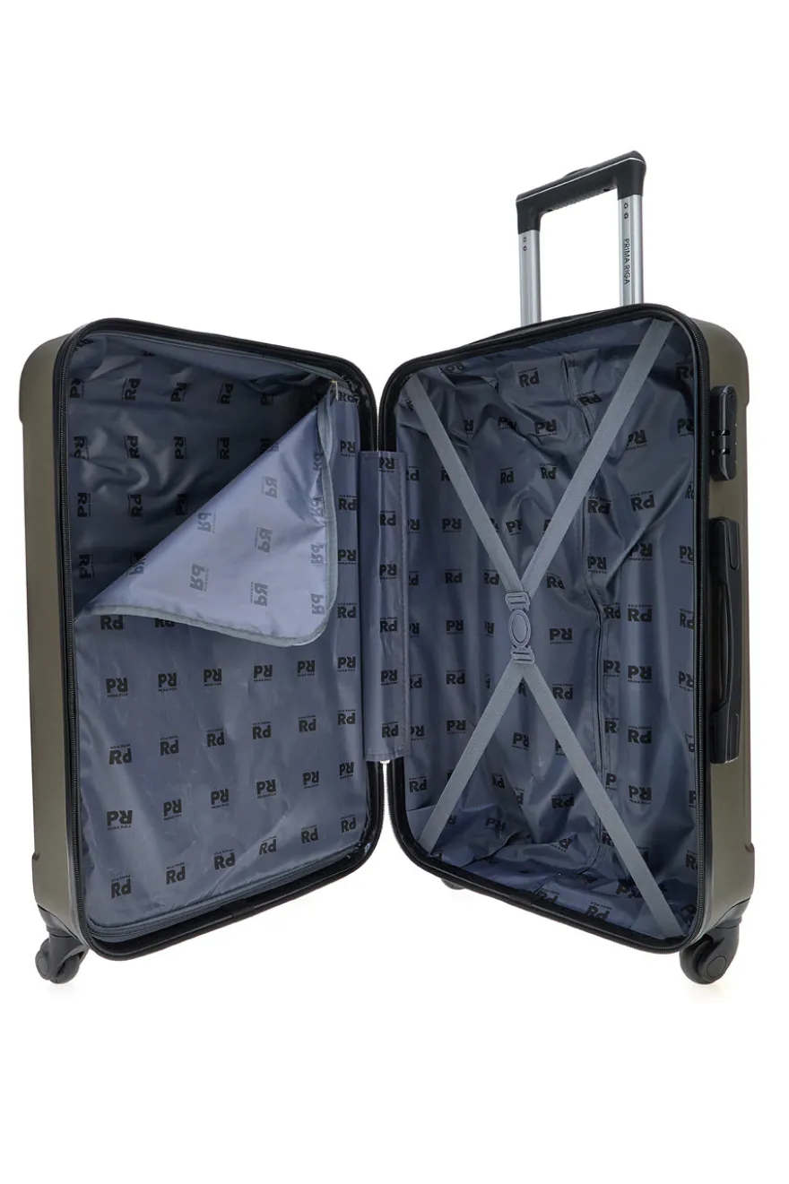 Trolley grande bronzo scuro rigido con ruote piroettanti Prima Riga PR161/G