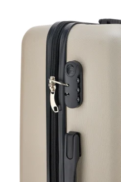 Trolley grande champagne rigido con ruote multidirezionali 2T2L 175/G