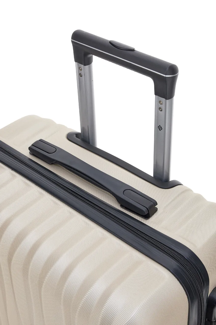 Trolley grande champagne rigido con ruote multidirezionali 2T2L 175/G