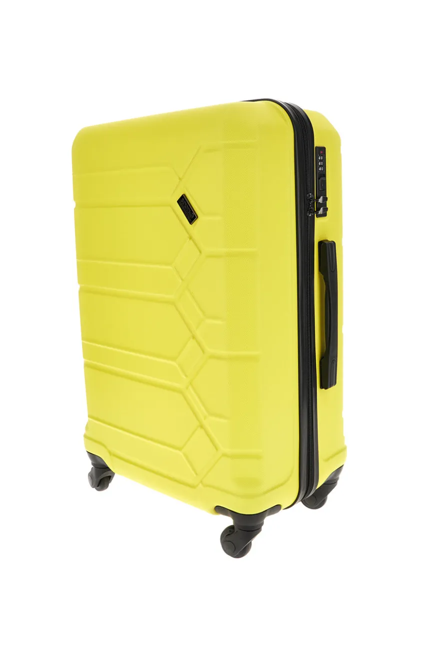 Trolley grande giallo rigido 4 ruote Indigeno INDIGENO179/G