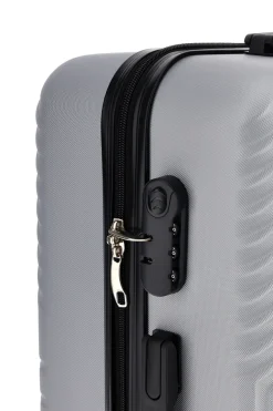 Trolley grande grigio rigido con 4 ruote Prima riga PR169/G